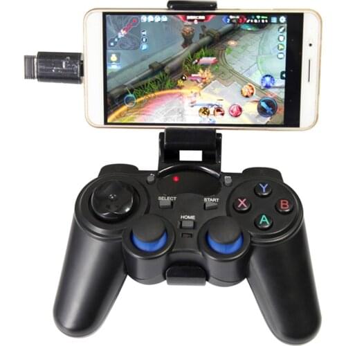 2.4G USB Wireless Ergonomic Gaming Controller Gamepad With Two OTG adapters for PS4/PS3/Switch/Android devices TV box/smart TV