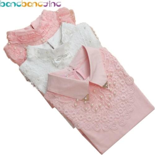 Girls Blouse 2020 Spring School Girl Blouse Baby Girl Clothes Children Clothing Cotton Child Shirt Blusas Kids Clothes 2-12Y