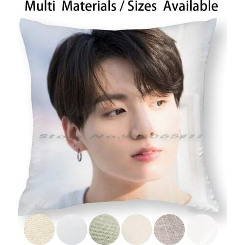 Jungkook Pillow Case Throw Pillow Cover Cotton Linen Flax Map Of The Soul Persona J Hope Suga Hoseok Chimchim V Jk Kookie Hobi