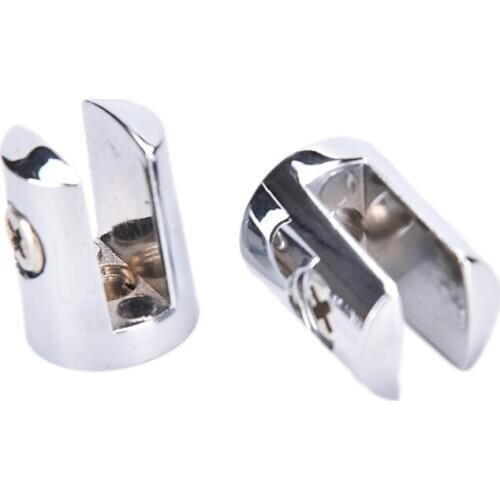 For 4-6mm Glass Wooden Acrylic 4Pcs Round Shelves Support Brackets Clamps Clips