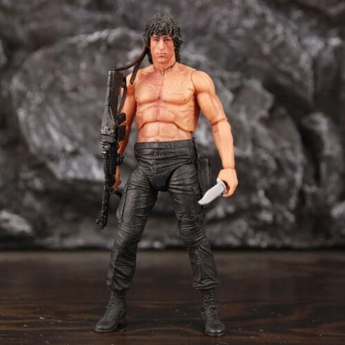 NECA Classic MOVIE First Blood Ron Kim John J.R 7" Action Figure Sylvester Collectible Film RARE Original Toys Doll Model