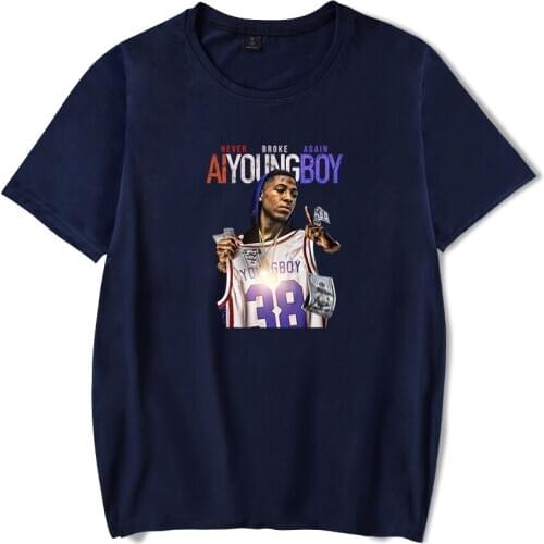 Young Boy Never Broke Again T-shirt Streetwear Hip Hop Vintage T Shirt Old School Trap T-Shirt Harajuku Fashion Short Sleeve Tee