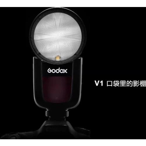 Godox V1-S TTL Flash Speedlite 76WS GN92 2.4G High-Speed Round head Camera Speedlight with Godox AK-R1 Accessories Kit