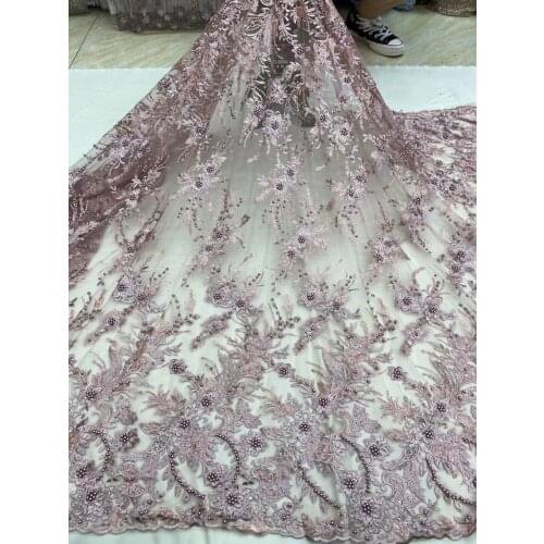 Hot Sale African Lace Fabric High Quality SYJ-588683 Tulle Nigerian Lace For Wedding