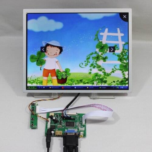 HD MI VGA 2AV lcd Controller board with 12.1inch LQ121S1LG73 800x600 industrial lcd panel