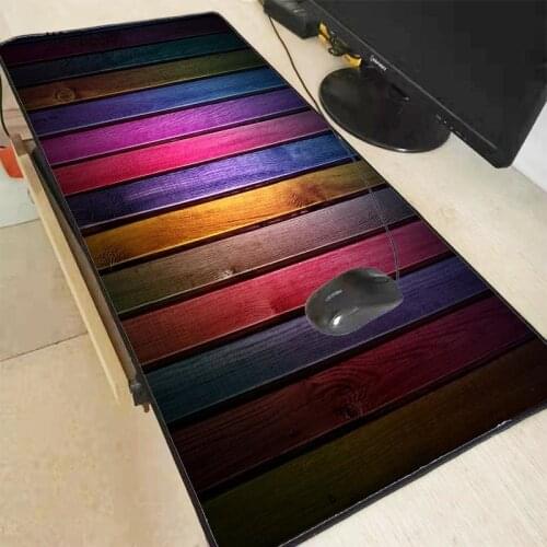 MRGBEST 90x40/80x30MM Wood Colors Large Gaming Mouse Pad Lockedge Pc Keyboard Desk Table Gamer Mat for Laptop Note Lol Csgo Xxl