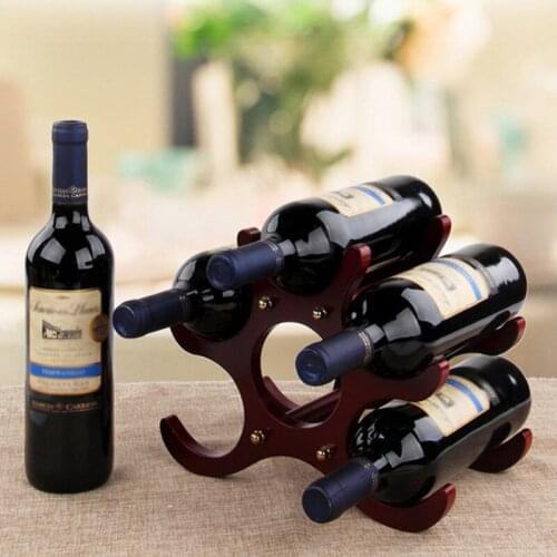Creative Solid Wood Red Wine Rack Wine-bottle Holder Wine Cabinet Display Bar Storage Kitchen Organizer and Storage Container