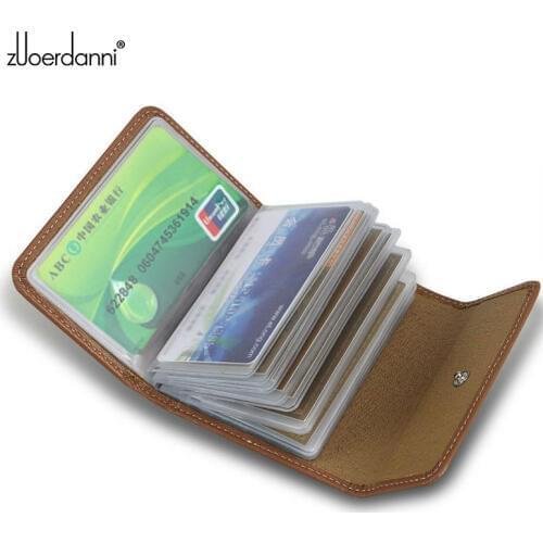2016 Hot Sale Passport Cover Genuine Leather Bag Men And Women 100% Genuine Leather Credit Card Holder With 20 Slots ZEDN A70