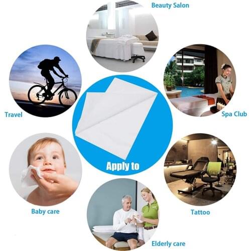 MagiDeal 350 Pieces Waterproof Bed Paper Sheets Mat Table Covers For SPA