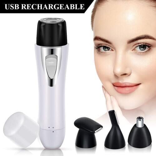 4 in 1 shaving safety facial hair clipper trimmer electric nose hair trimmer nose hair trimmer men eyebrow shaver nose hair clip