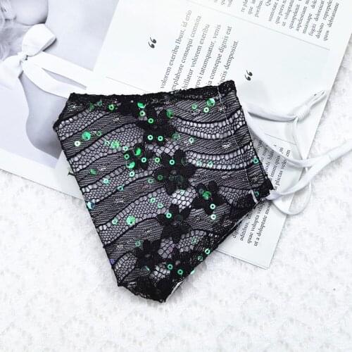 Fashion Cool Lace Sexy Mesh Cloth Mouth Face-Mask Women Halloween Cospaly Street Dust-proof Washable Breathable Lace Masks Gift