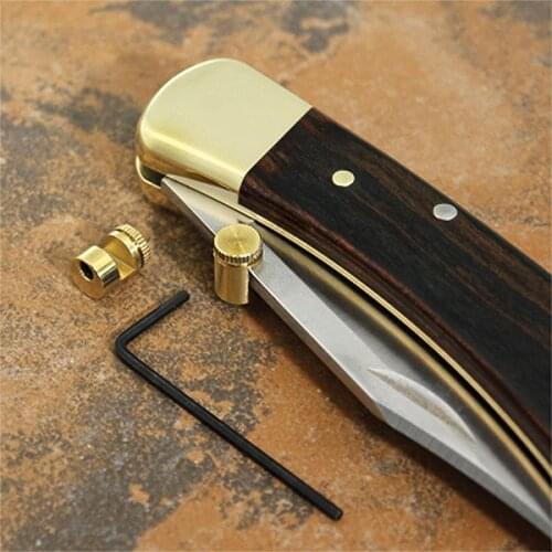 Brass Stainless Steel CNC Thumb Stud Set Folding Knife Accessories for Buck 110