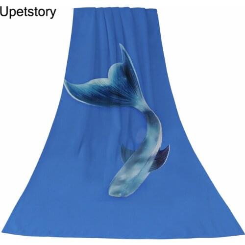 New Printing Mermaid Beach Towel for Female Cotton Women Yoga Towel Swimming Sports Blanket Large Bath Towels 150*75cm