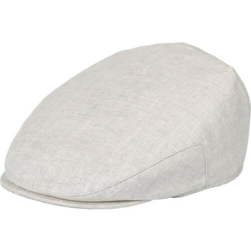 BOTVELA Flat Cap for Men Women Herringbone Linen Newsboy Caps Summer Driver Ivy Hat Bakerboy Hats Summer Cool Boina 006