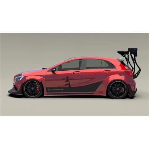 Suitable for A-class Benz Wide Body Surround A45 Amg Modified Top Carbon Fiber Front Rear Lip Tail Wing Wheel
