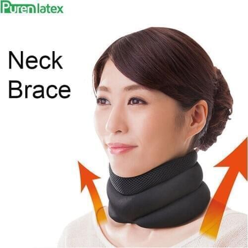 PurenLatex Neck Brace Protect Neck Collar Therapy Cervical Pain Headache Release Pressure Relax Stiffness Brace Orthopedic
