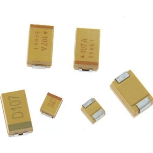 1UF 50V C type 2312 6032 105T SMD Tantalum Capacitor Connector TAJC105K050RNJ x100PCS Free Shipping