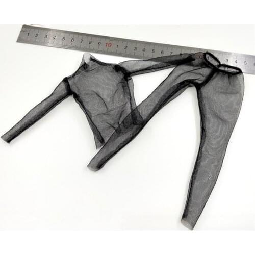 TBLeague 1/6th PL2020-173ABC Knight Of Fire Black Version Sexy Female Body Lace Overalls Pants For Mostly 12 inch Women Doll