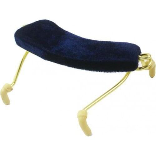 Dark Blue 3/4 & 4/4 Violin Spring Shoulder Rest Velvet Padded Frame Rest