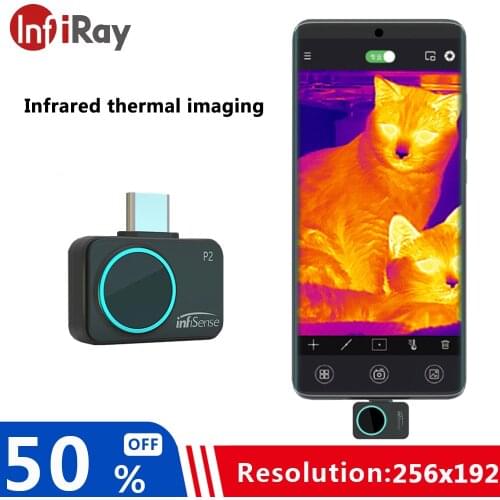 InfiRay P2 Mobile Phone Ifrared Thermal Imager Outdoor Search HD Night Vision Camera Thermal Induction Infrared Thermometer