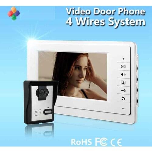 Villa Video Intercom System 7inch Screen Video Door Bell with Camera Door Bell