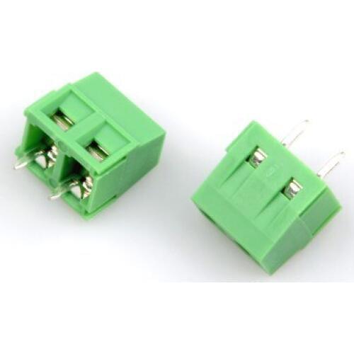 PCB Screw Terminal Block Connector KF127-2P pitch:5.0MM/0.2inch Green 5mm KF127 5.0mm 300V 10A
