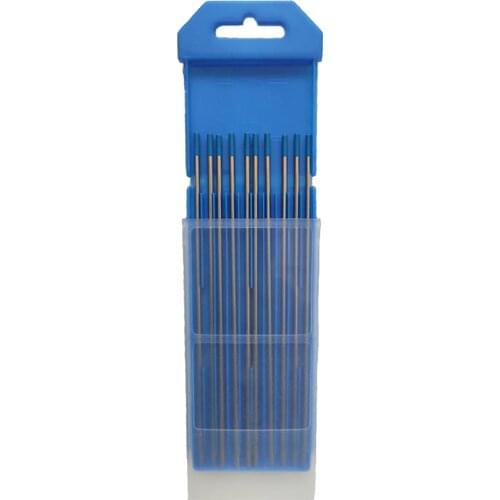 10pcs/set Argon Arc Welding Tungsten Electrode 1.6x150mm Blue Color Tungsten Electrode WL20 Tungsten Electrode Tungsten Needle