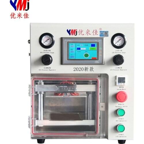 YMJ 7inch 2020 Dual Pressure Valve Adjustable LCD OLED OCA Laminate Machine For iPhone Samsung Edge Screen Refurbish