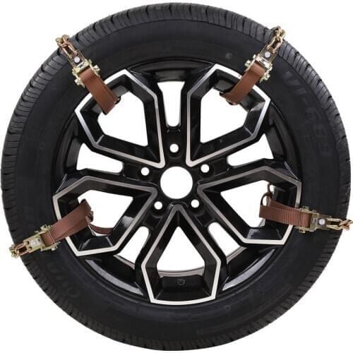 10PCS Car Tire Anti-skid Ties Snow Chains Car Tire Wheel Anti-Slip Cable Belt Chain For Car Rain Snow Ice Emergency Chains Tool