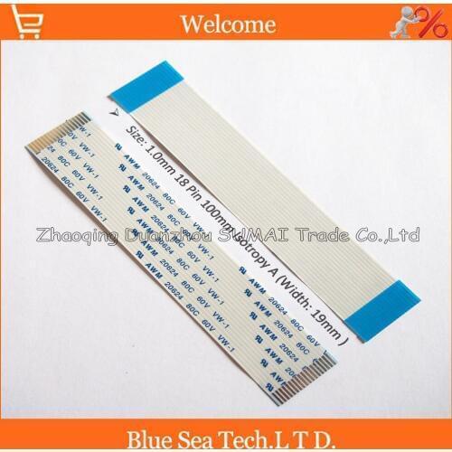 100pcs/lot FFC/FPC Flexible Flat Cable 1.0mm pitch 18 pin 100mm Isotropy A or Anisotropy B cable,AWM 20624,80C 60V VW-1