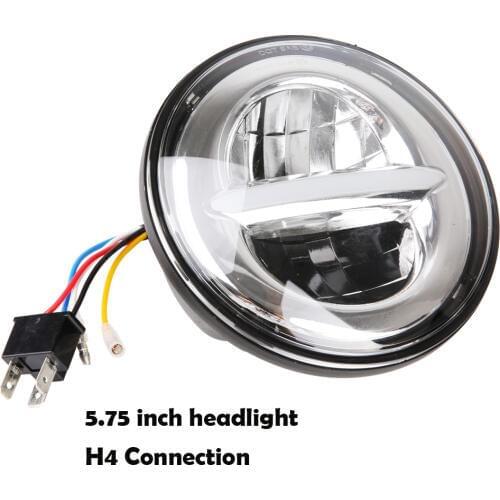 2018 Newest Dyna Sporter Street Bob FXDB LED Headlight 5.75 inch Headlamp 5 3/4" White DRL