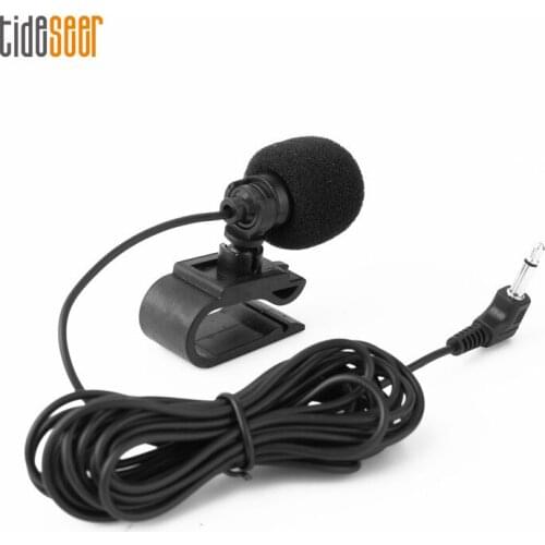 3.5mm Plastics Wired Stereo Jack Mini Car Audio Microphone External Mic for Car DVD GPS Player Radio Audio Microphones