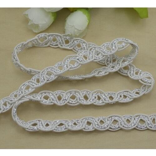 30Meters Gold Silver Bullion Trim Ribbon Diy Accessory Wavy Cluny Webbing Garments Hair Decoration Lace Stiching Tape Trimming