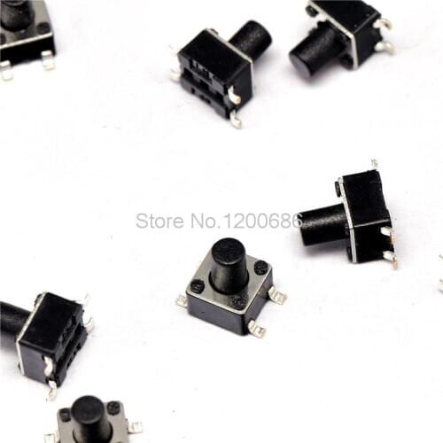 4.5 * 4.5 * 7MM touch switch patch 4 feet micro switch / button switch