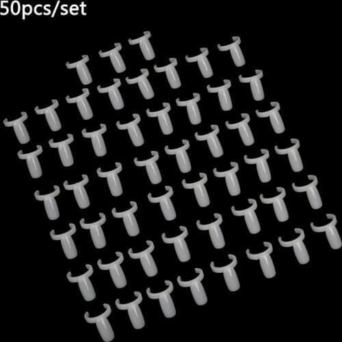 50pcs Practice Frame Full Nail Polish UV Gel Color Display Stand Holder Nail Art Ring