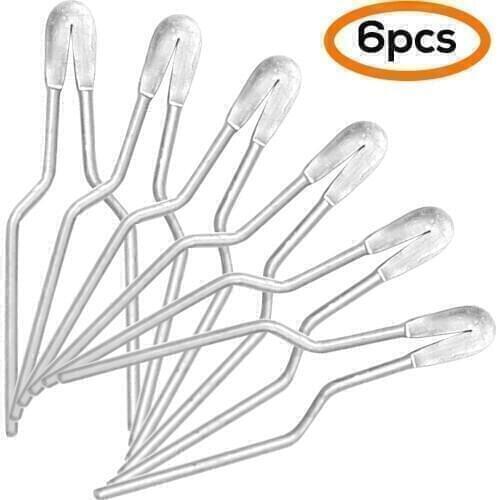 6Pcs Pyrography Wire Tip Soldering Iron Wire Alloy High Impedance Wood Burning Portable Heating Wire Replacement Accessories