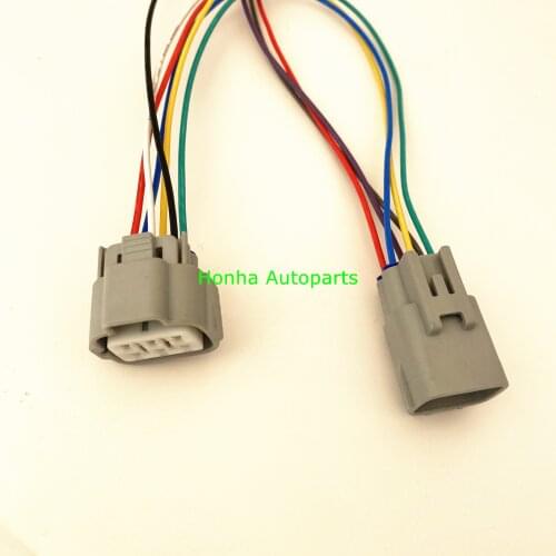 Free shipping 5/10/20/50pcs 6 pin 6188-0175 6189-0323 Auto assembly headlight plug male and female sensor connector wire harness