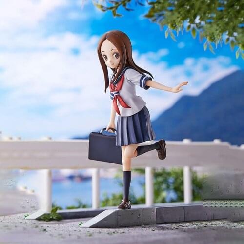 20cm Kawaii on The Way Home Takagi Japan Anime PVC Figure Toys Cute Takagi-san Dolls Room Decor Ornaments Birthday Gift for Boys