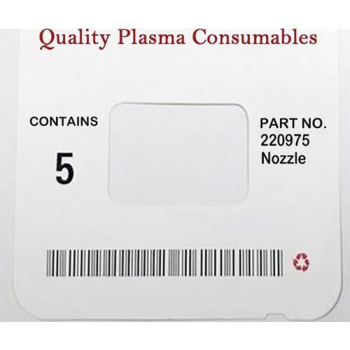 WS 220975 Plasma Cutting Torch Consumables Nozzle for 125A PKG/10