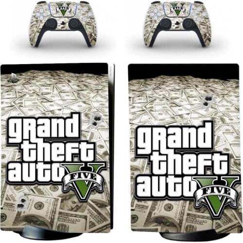 Grand Theft Auto V GTA 5 PS5 Digital Edition Skin Sticker Decal for PlayStation 5 Console and Controllers PS5 Skin Sticker Vinyl