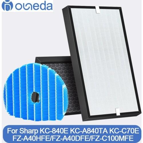 HEPA Actived Carbon Filter FZ-A40HFE / FZ-A40DFE Humidifier Filter FZ-C100MFE For Sharp Air Purifier KC-840E KC-A840TA KC-C70E