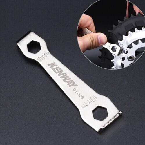 RISK Bike Crankset Tool Chainwheel Bolt Fixed Wrench Spanner for MTB Bike Chain Wheel Crank Arm Accessories Bicycle Repair Tool