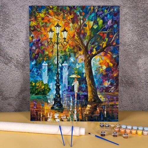 Oil Painting Style Painting By Numbers Set Oil Paints 40*50 Picture By Numbers Photo Home Decoration For Adults Handiwork