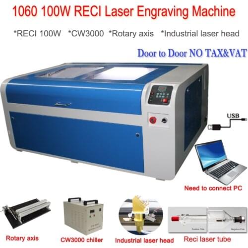 NO tax for RU EU Laser Engraving 1000*600 mm 100W Co2 Laser Engraver Cutting Machine DIY Laser Cutter Marking Carving machine