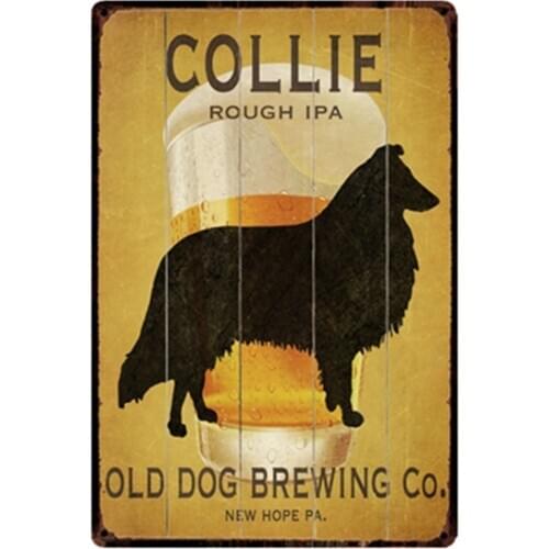 Cocker Spaniel Dogs Metal Sign Tin Poster Home Decor Bar Wall Art Painting