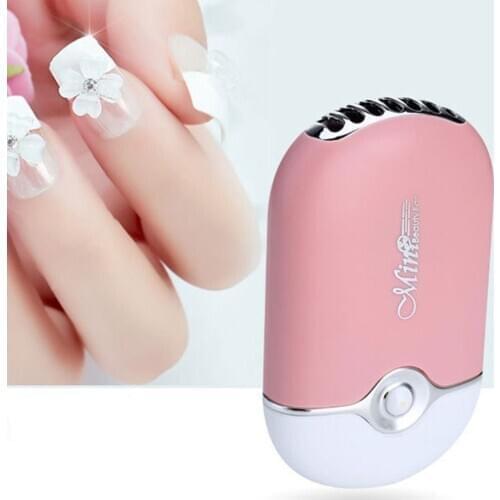 USB Mini Fan Air Conditioning Blower Quick Dryer For Eyelash Extension & Nail Polish Rechargeable Quick Dry Pocket Cooling Fan
