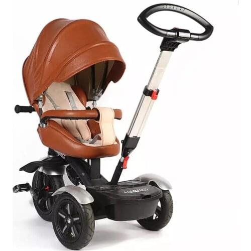 Multi-functional Childrens Tricycle High landscape Baby Stroller Infants 360 Degree Bicycle Spinning Cart Three Whell Car