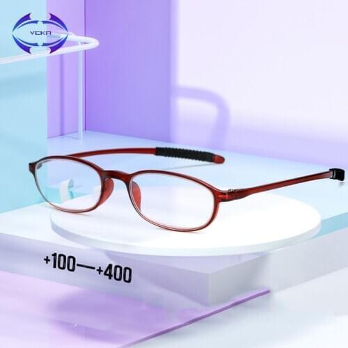 VCKA Square Reading Glasses Men Women TR90 Frame Prescription Glasses Resin elder Presbyopic Eyewear +1.00 to +4.00