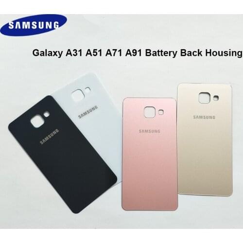 New Original Battery Back Cover For Samsung A31 A3100 A51 A5100 A71 A7100 A91 A9100 Door Housing Replacement Repair Parts Shell