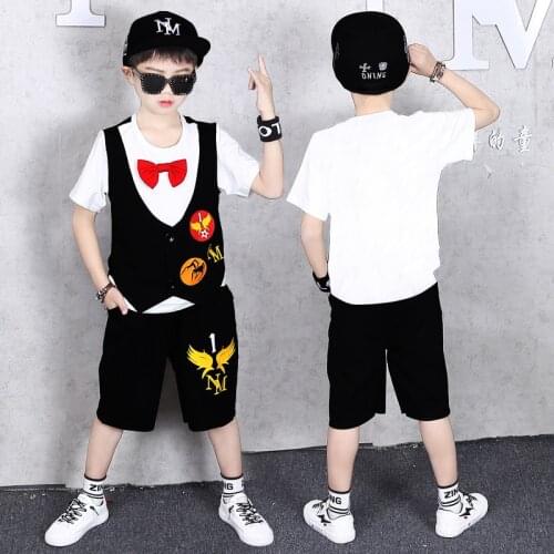 4-14 Years Teenager Summer Boy Clothing Set 2021 New Fashion Casual Active T-shirt+ Pant Kid Children Boy Teenager Clothing